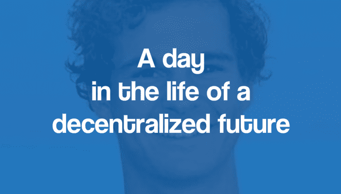 "A day in the life of a decentralized future" by Adrian Stein, Head of Content & Growth at Zerion